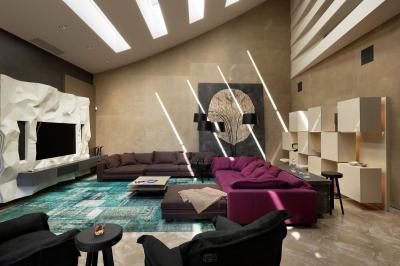 Egyedi megjelenésű, stílusos nappali - nappali ötlet, modern stílusban