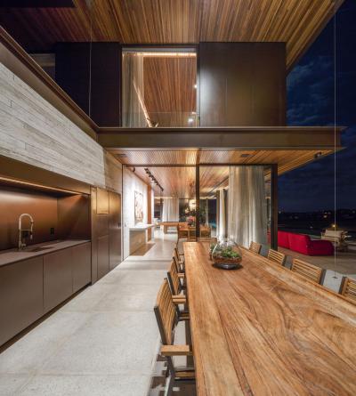 Konyha a teraszon - konyha / étkező ötlet, modern stílusban