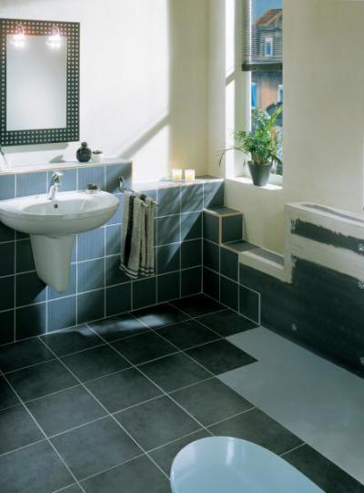 Belsőépítészeti elem Lambda Wedi építőlemezzel készítve - fürdő / WC ötlet, modern stílusban