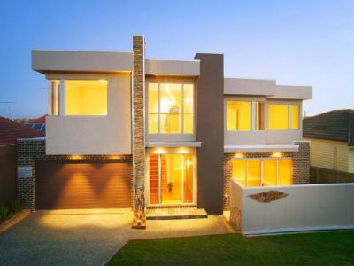 Homlokzatok41 - homlokzat ötlet, modern stílusban