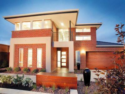 Homlokzatok44 - homlokzat ötlet, modern stílusban