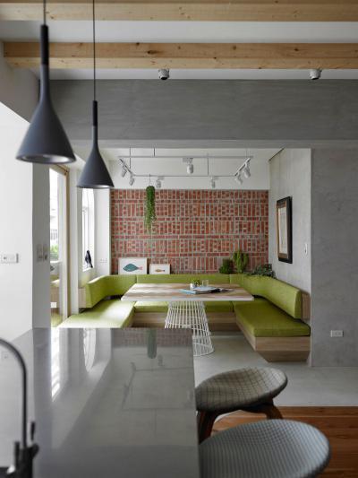 Sarokba épített étkező - konyha / étkező ötlet