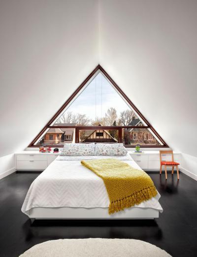 Egyedi ablak a hálóban - háló ötlet, modern stílusban