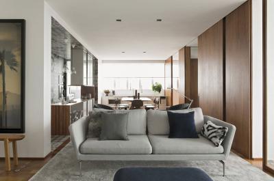 Nappali faburkolattal - nappali ötlet, modern stílusban