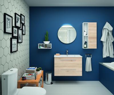 Salgar S35 fürdőszoba bútor natúr színben - fürdő / WC ötlet, modern stílusban