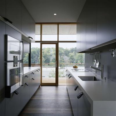 Konyha faltól falig bútorozva - konyha / étkező ötlet, modern stílusban