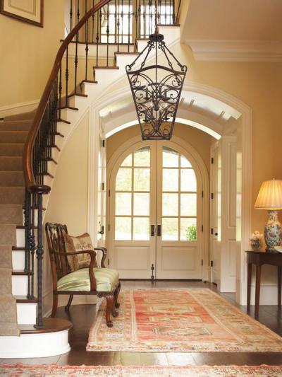 Boltíves bejárat - előszoba ötlet, klasszikus stílusban