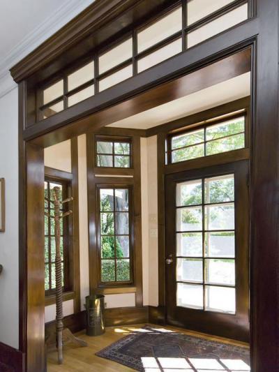 Csupafa - előszoba ötlet, egzotikus stílusban