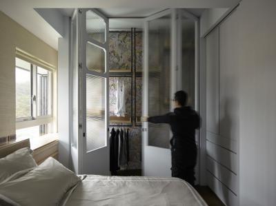 Hálószoba gardróbbal - háló ötlet, modern stílusban