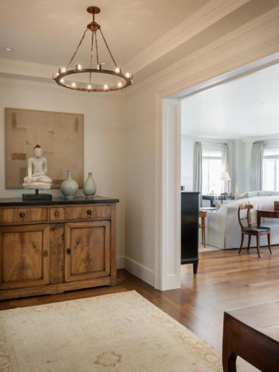 Gyertyafény - előszoba ötlet, rusztikus stílusban