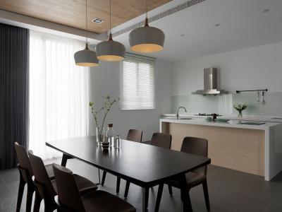 Visszafogott elegancia a konyhában - konyha / étkező ötlet, modern stílusban