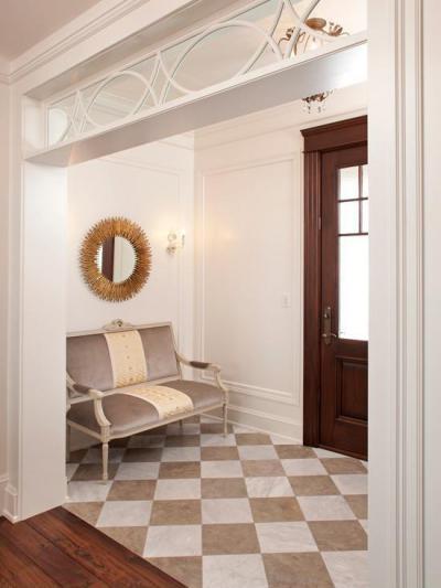 Pepita minta - előszoba ötlet, klasszikus stílusban