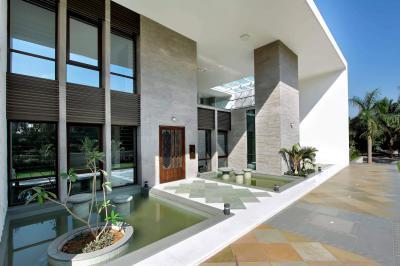 Díszmedencék a teraszon - erkély / terasz ötlet, modern stílusban