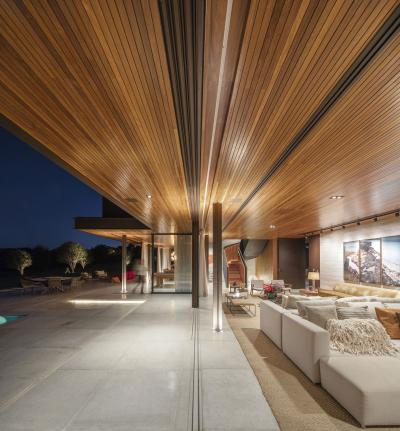 Terasz és nappali egyben - nappali ötlet, modern stílusban