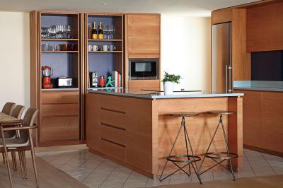 Hidegburkolat a konyhaszigethez - konyha / étkező ötlet, modern stílusban