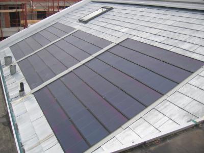 Tegosolar energiatermelő zsindely - tető ötlet, modern stílusban