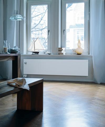 Zehnder Radiapanel beépített szelepes szobai radiátor - nappali ötlet, modern stílusban