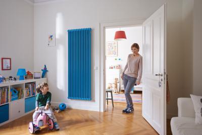 Zehnder Charleston szobai acél tagos csőradiátor - gyerekszoba ötlet, modern stílusban