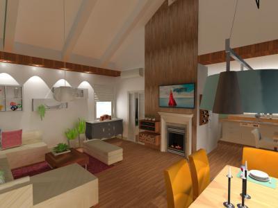 Modern és klasszikus részletek a nappaliban - nappali ötlet, eklektikus stílusban