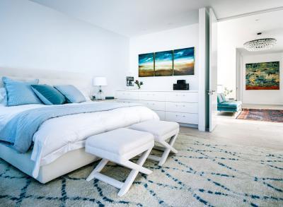 Gyapjúszőnyeg a hálóban - háló ötlet, modern stílusban