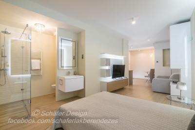 Romantikus stúdió apartman4 - háló ötlet, modern stílusban