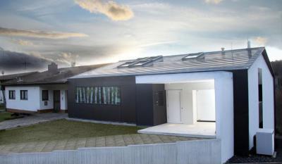 Esztétikus és tartós tetők Eternit szálcement síkpalával - tető ötlet, modern stílusban