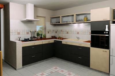 Ismétlődő csempe minta - konyha / étkező ötlet, modern stílusban