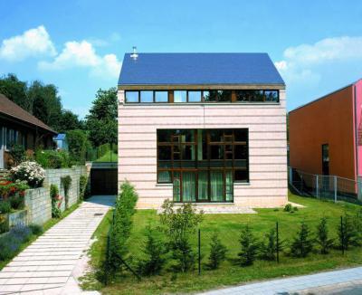 Esztétikus és tartós tetők Eternit szálcement síkpalával - tető ötlet, modern stílusban