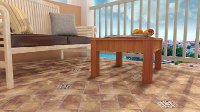 Teraszburkolat dekorcsempével - erkély / terasz ötlet, mediterrán stílusban