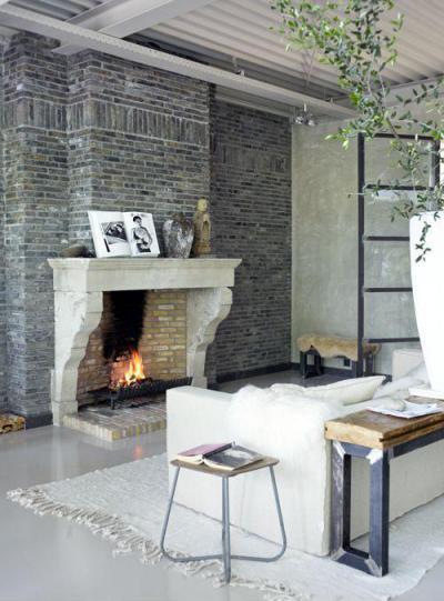 Kandallók a házban70 - nappali ötlet, rusztikus stílusban