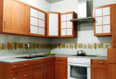 Dekoratív csempe a konyhában - konyha / étkező ötlet, modern stílusban