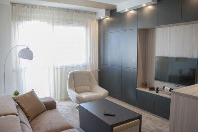 Minimalista lakás - nappali ötlet, modern stílusban