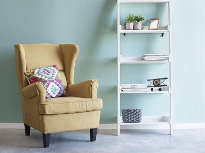 Kényelmes, füles fotel - nappali ötlet