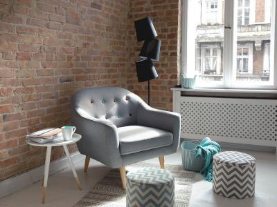 Design állólámpa - nappali ötlet, modern stílusban
