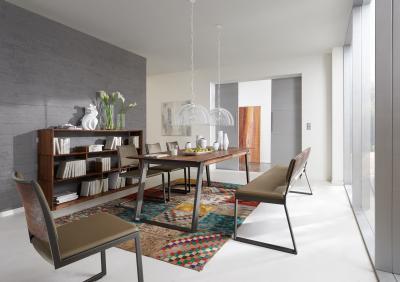 Diófa bútorok - dolgozószoba ötlet, modern stílusban