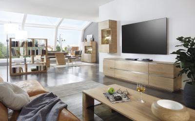 Tömörfa nappali bútorok - nappali ötlet, modern stílusban
