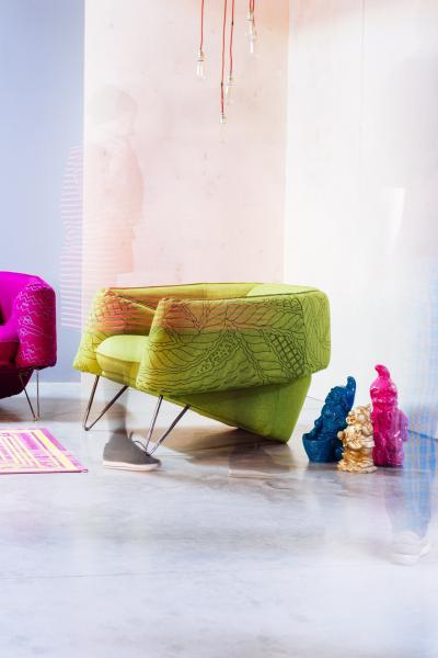 Tarka fotel - nappali ötlet, modern stílusban