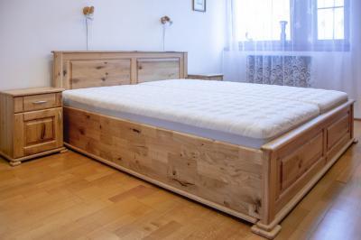 Rusztikus tömörfa hálószobabútor - háló ötlet