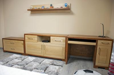 Tömörfa bútorok a gyerekszobában - gyerekszoba ötlet, modern stílusban