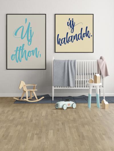 Gyerekszoba készparkettával - gyerekszoba ötlet