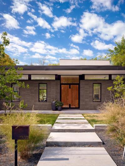 Kék égbolt - bejárat ötlet, modern stílusban