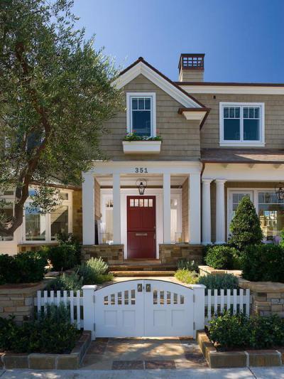 Alacsony kerítés - bejárat ötlet