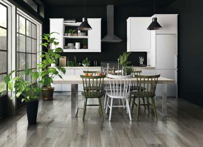 Fahatású hidegburkolat - konyha / étkező ötlet, modern stílusban