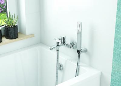 Kék fehér hidegburkolat - fürdő / WC ötlet, modern stílusban