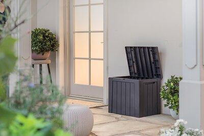 Kerti tároló láda - erkély / terasz ötlet, modern stílusban