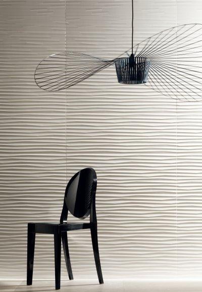 Fehér csempe - fürdő / WC ötlet, modern stílusban