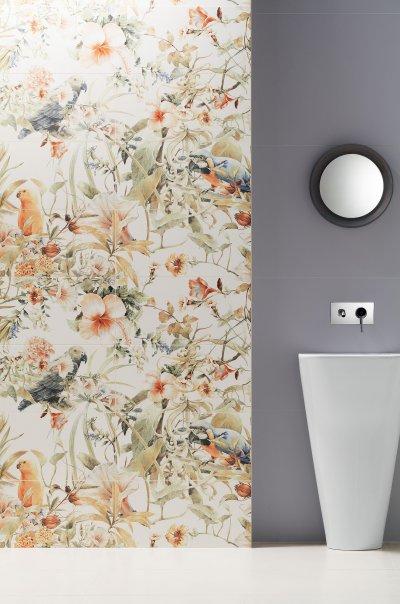 Mintás csempe - fürdő / WC ötlet, modern stílusban