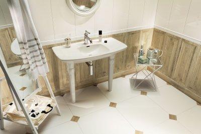 Fahatású csempe - fürdő / WC ötlet, klasszikus stílusban