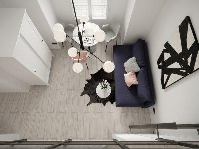 Garzon lakás nappalija - nappali ötlet, modern stílusban
