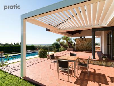 Pergola - erkély / terasz ötlet, modern stílusban